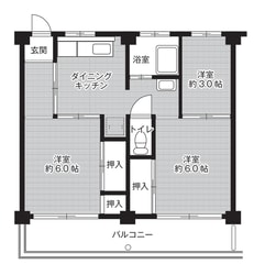 ビレッジハウス井上1号棟 (201号室)の物件間取画像